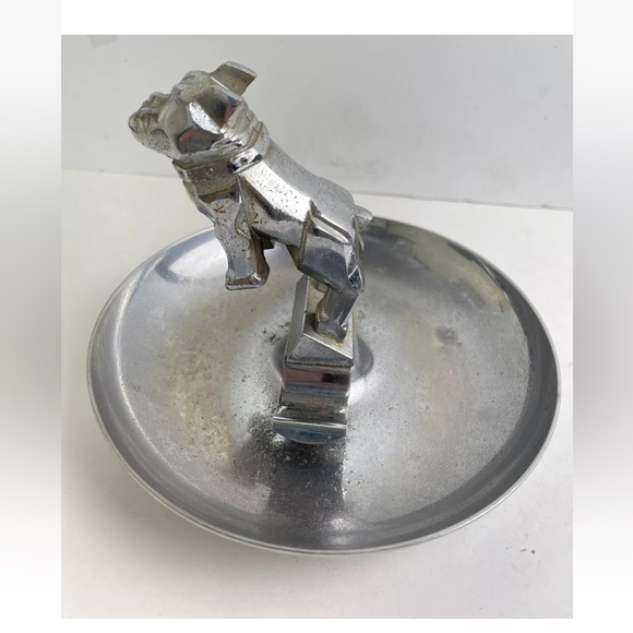 Vintage MACK Bulldog Chrome 7" CIGAR ASHTRAY - Picture 8 of 8